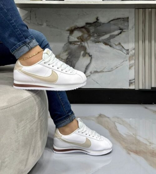 Nike Cortez Blanco-Beige