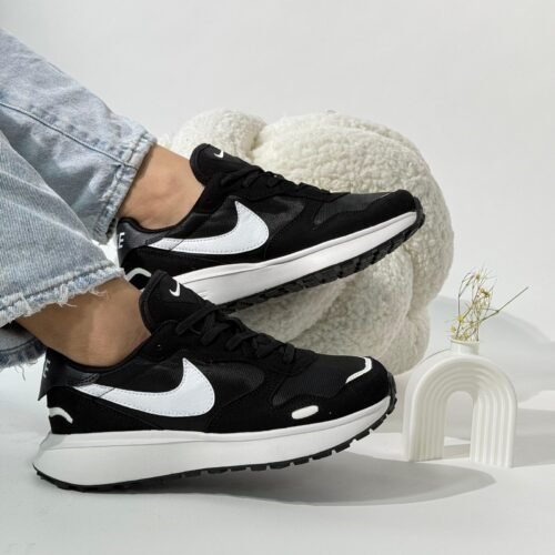 Nike Wafle Negro-Blanco